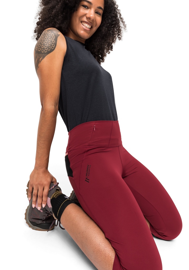 dámske capri legíny MAIER SPORTS ARENIT CAPRI W dried tomato