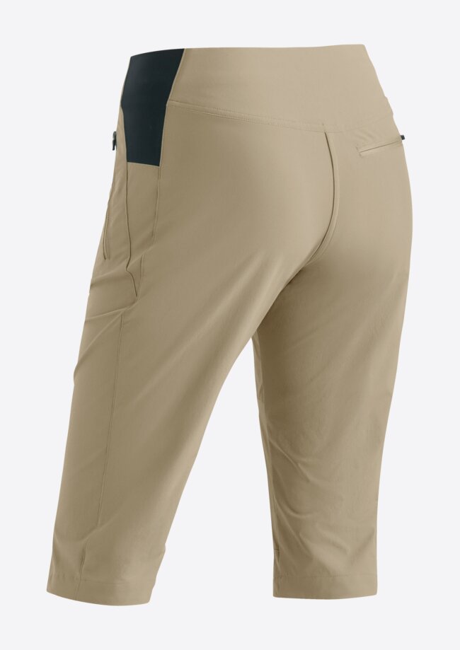 dámske šortky Maier Sports Inara slim Capri Vario brown rise
