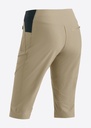 dámske šortky Maier Sports Inara slim Capri Vario brown rise