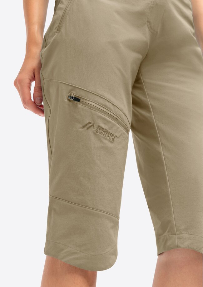 dámske šortky Maier Sports Inara slim Capri Vario brown rise