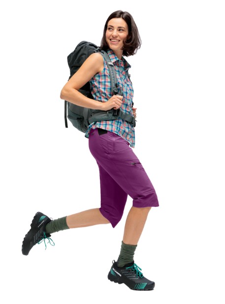 dámske šortky Maier Sports Inara slim Capri Vario bruised boysenberry