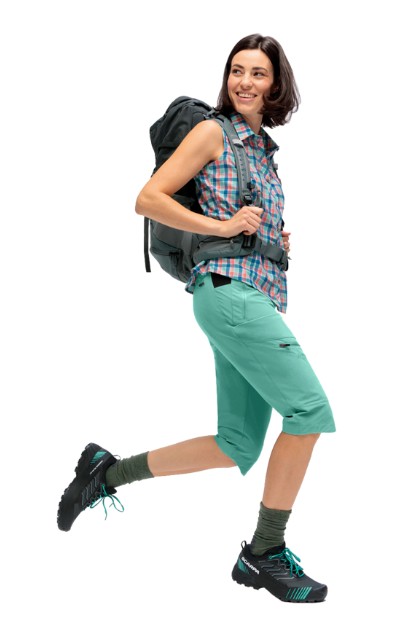 dámske šortky Maier Sports Inara slim Capri Vario green sponge