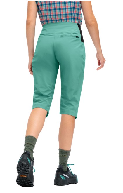 dámske šortky Maier Sports Inara slim Capri Vario green sponge