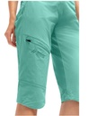 dámske šortky Maier Sports Inara slim Capri Vario green sponge