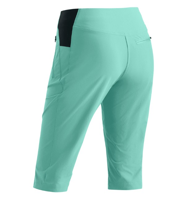 dámske šortky Maier Sports Inara slim Capri Vario green sponge