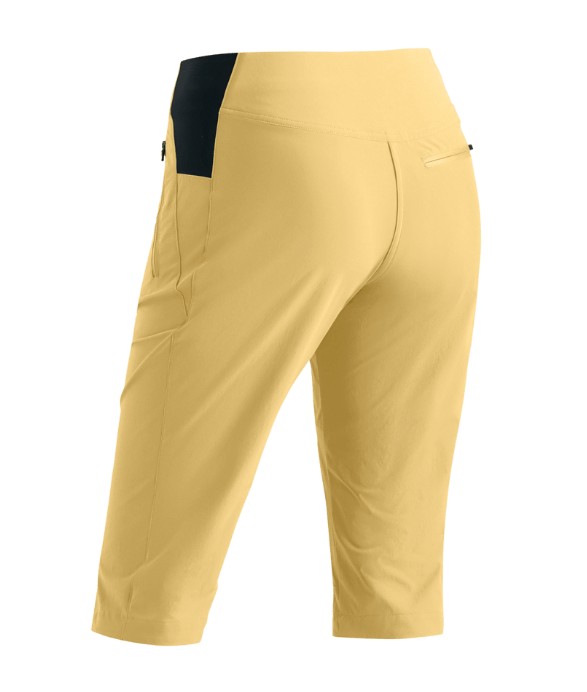 dámske šortky Maier Sports Inara slim Capri Vario yellow finch