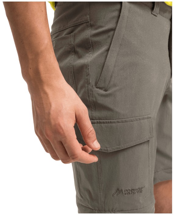 pánske nohavice Maier Sports Torid slim zip teak