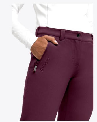 dámske zimné turistické nohavice Maier Sports HELGA SLIM rich soil