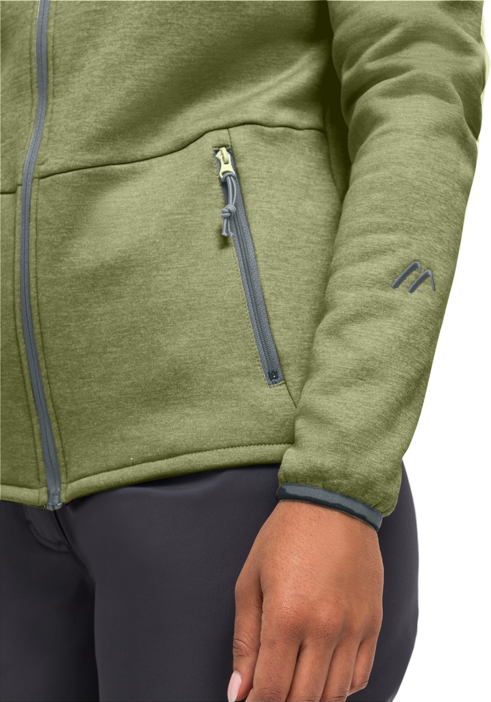 dámska mikina Maier Sports FAVE W chopped herbs melange