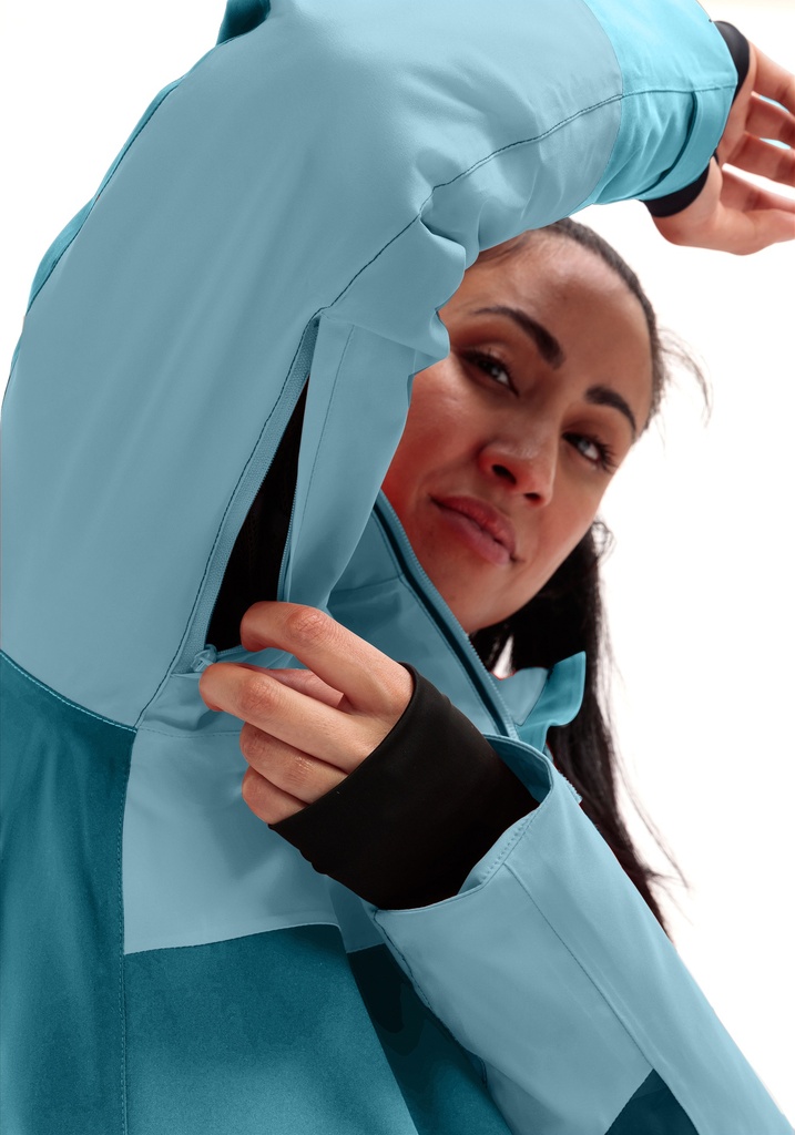 dámska lyžiarska bunda Maier Sports GLACIERGUARD W pool party/iced blue