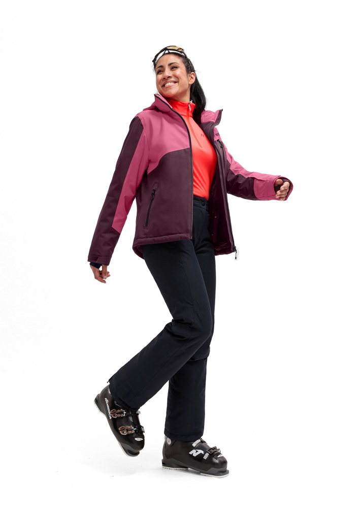 dámska lyžiarska bunda Maier Sports GLACIERGUARD W rich soil/deep raspbarry