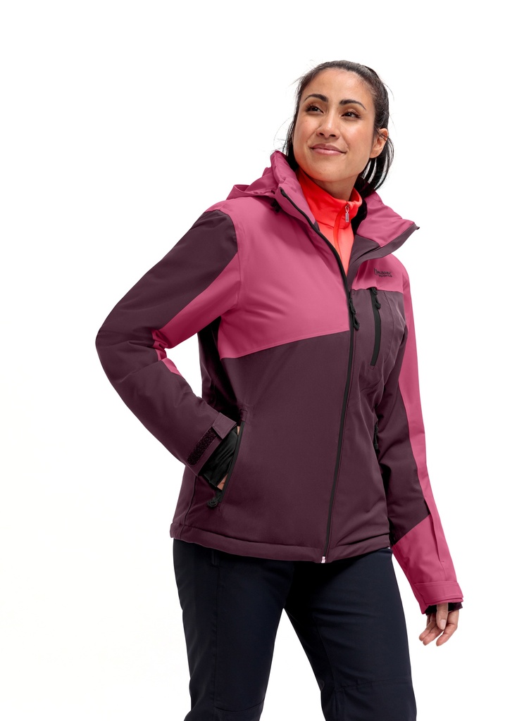 dámska lyžiarska bunda Maier Sports GLACIERGUARD W rich soil/deep raspbarry
