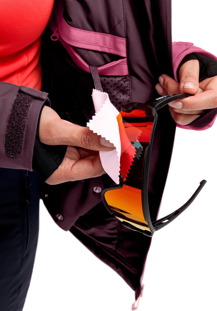 dámska lyžiarska bunda Maier Sports GLACIERGUARD W rich soil/deep raspbarry