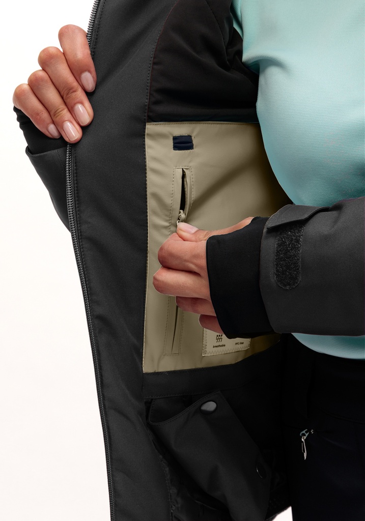 dámska bunda Maier Sports AMIATA W black/muslin