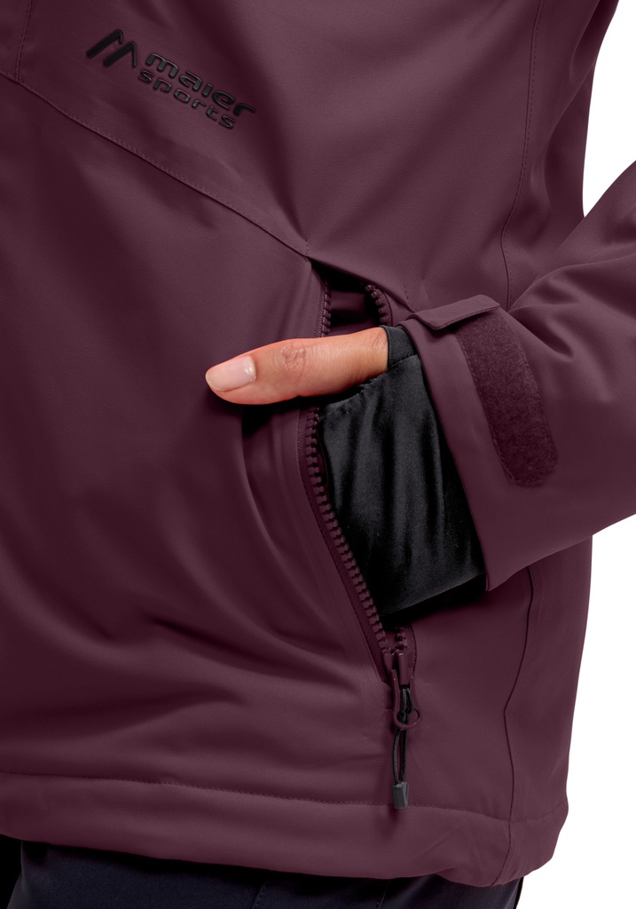 dámska lyžiarska bunda Maier Sports STRAJA rich soil/black
