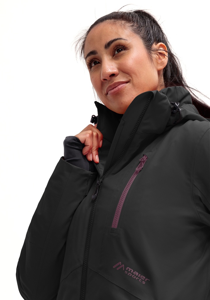 dámska lyžiarska bunda Maier Sports STRAJA black/rich soil