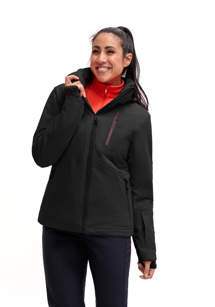 dámska lyžiarska bunda Maier Sports STRAJA black/rich soil