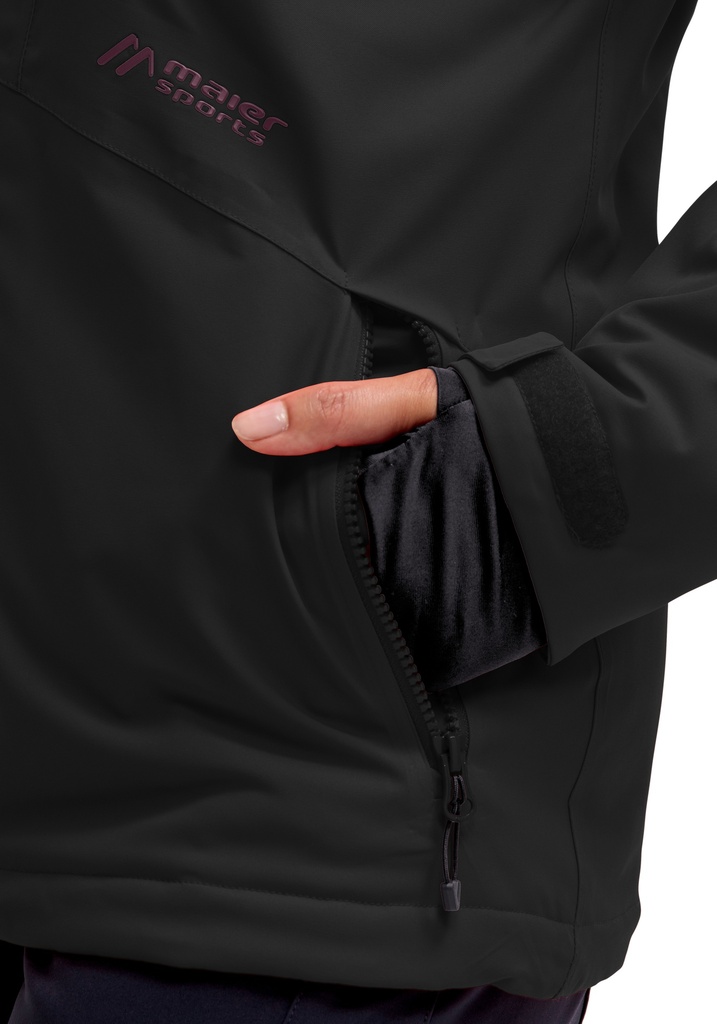 dámska lyžiarska bunda Maier Sports STRAJA black/rich soil