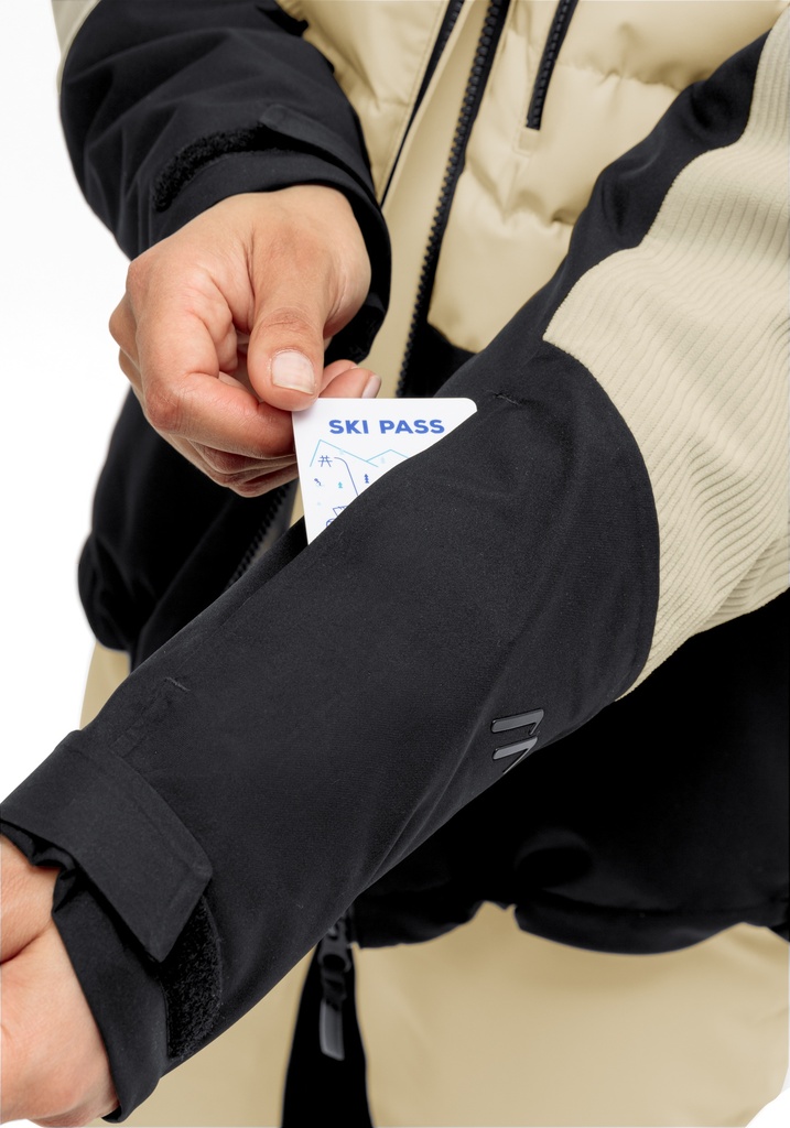 dámska lyžiarska bunda Maier Sports WHITEGLAM W muslin/black