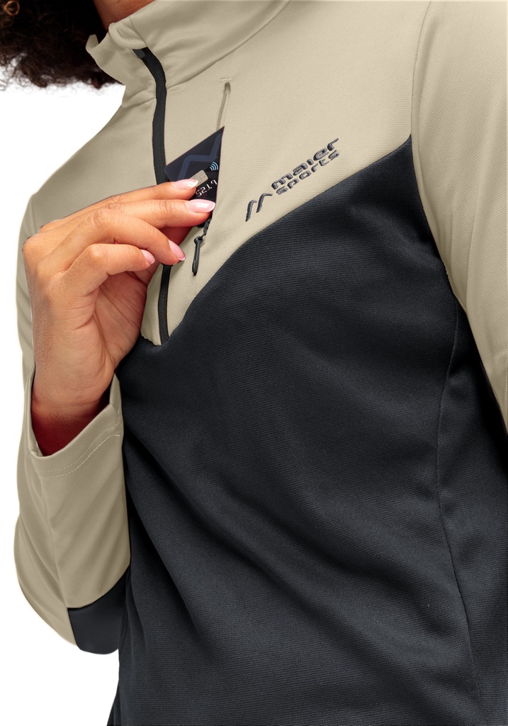 dámska mikina Maier Sports EVII black/muslin