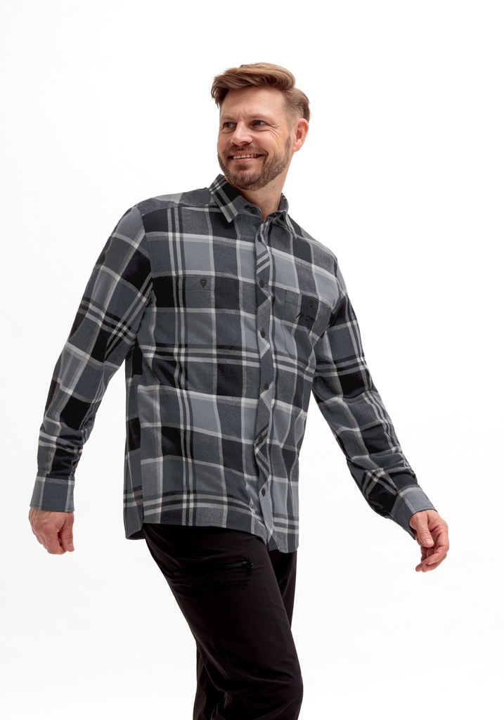 pánska košeľa Maier Sports PREDEAL 2.0 M grey/check
