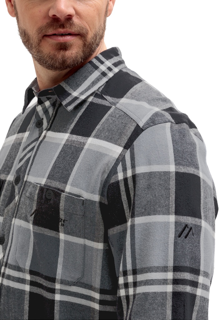 pánska košeľa Maier Sports PREDEAL 2.0 M grey/check
