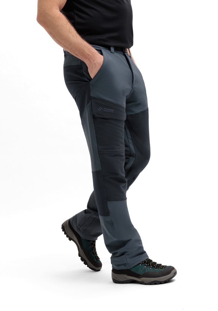 pánske turistické nohavice Maier Sports FLEECEFLEX M graphite/black
