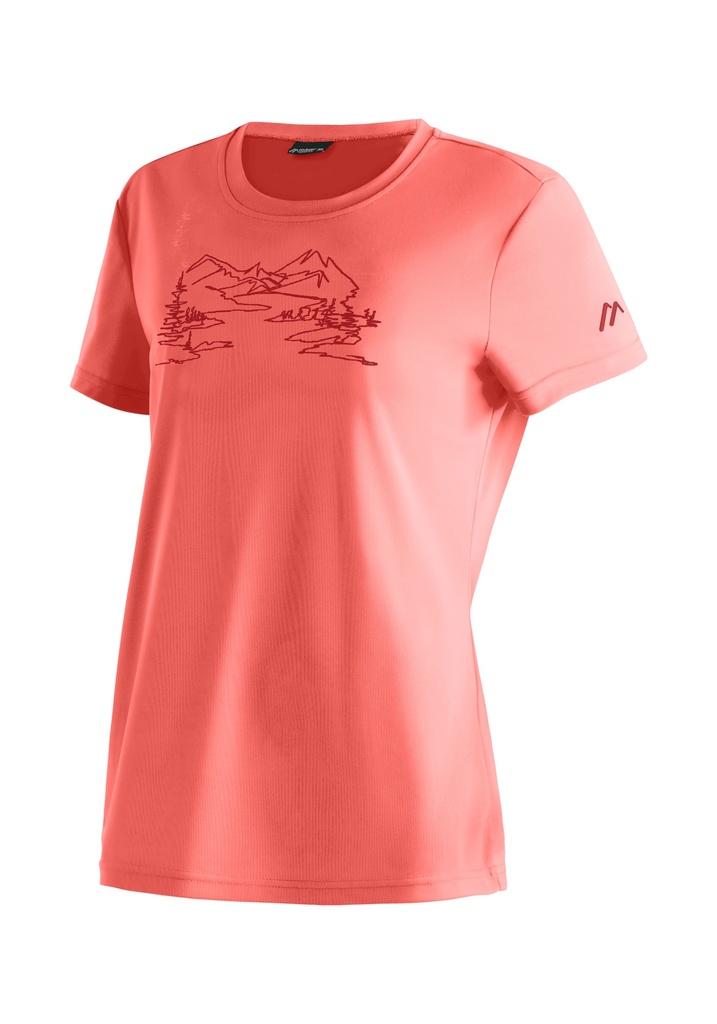 dámske tričko Maier Sports Wilma Print rose parade