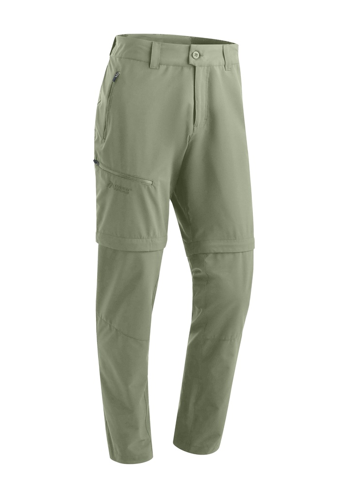 men's hiking pants Maier Sports Tajo Zip Loop green pond