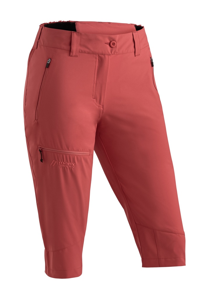 Damen-Caprihose Maier Sports Lulaka Capri Loop red orcher
