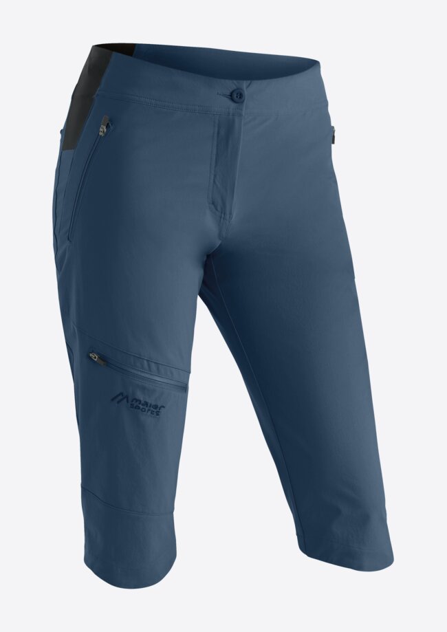 women's shorts Maier Sports Inara slim Capri Vario ensign blue