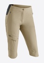 dámské šortky Maier Sports Inara slim Capri Vario brown rise