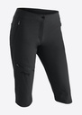 Damenshorts Maier Sports Inara slim Capri Vario black