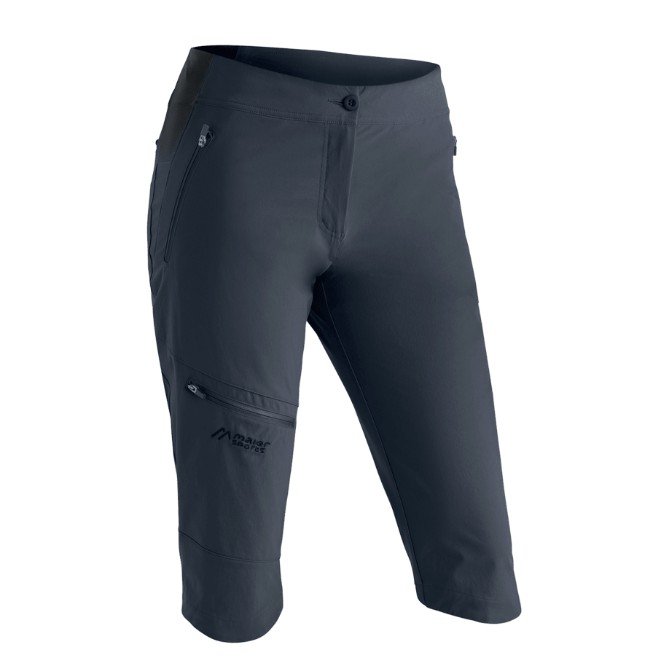 Damenshorts Maier Sports Inara slim Capri Vario graphite