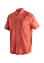 Herrenhemd Maier Sports MATS S/S orange check