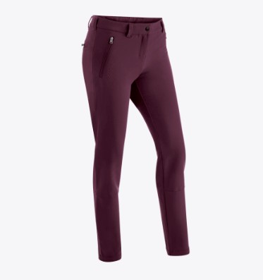 women's winter hiking pants Maier Sports Helga Slim purple