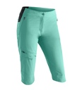 Damenshorts Maier Sports Inara slim Capri Vario green sponge