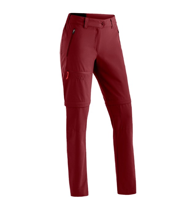 Damenhosen Maier Sports Nata Zip Loop sun dried tomato
