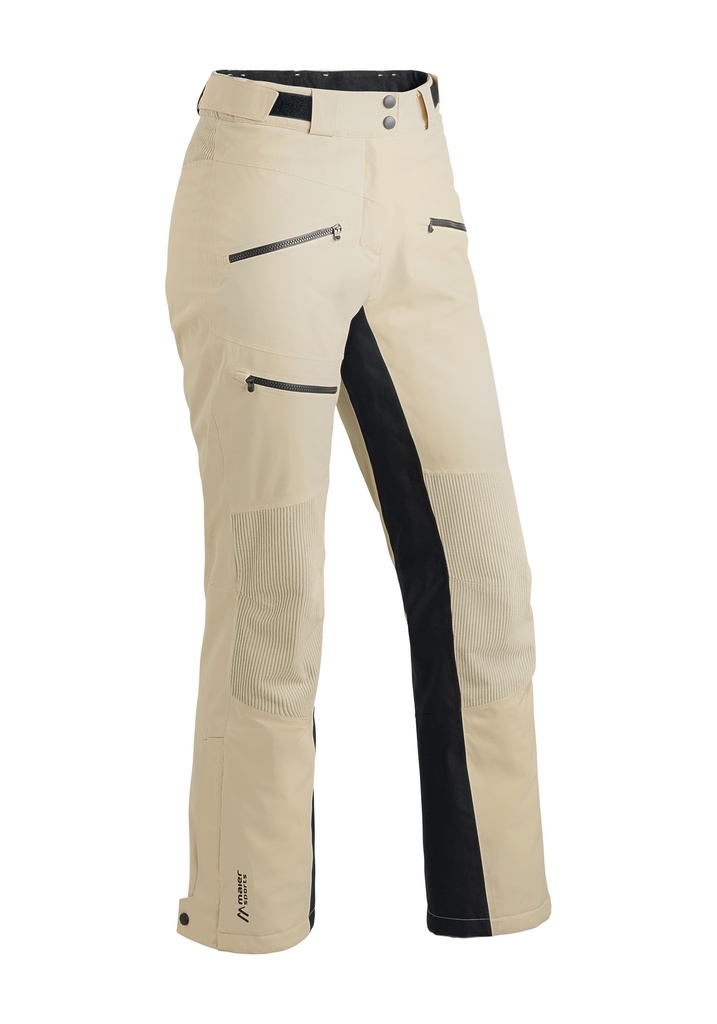 Damen-Skihosen Maier Sports WHITEGLAM PANTS W muslin/black