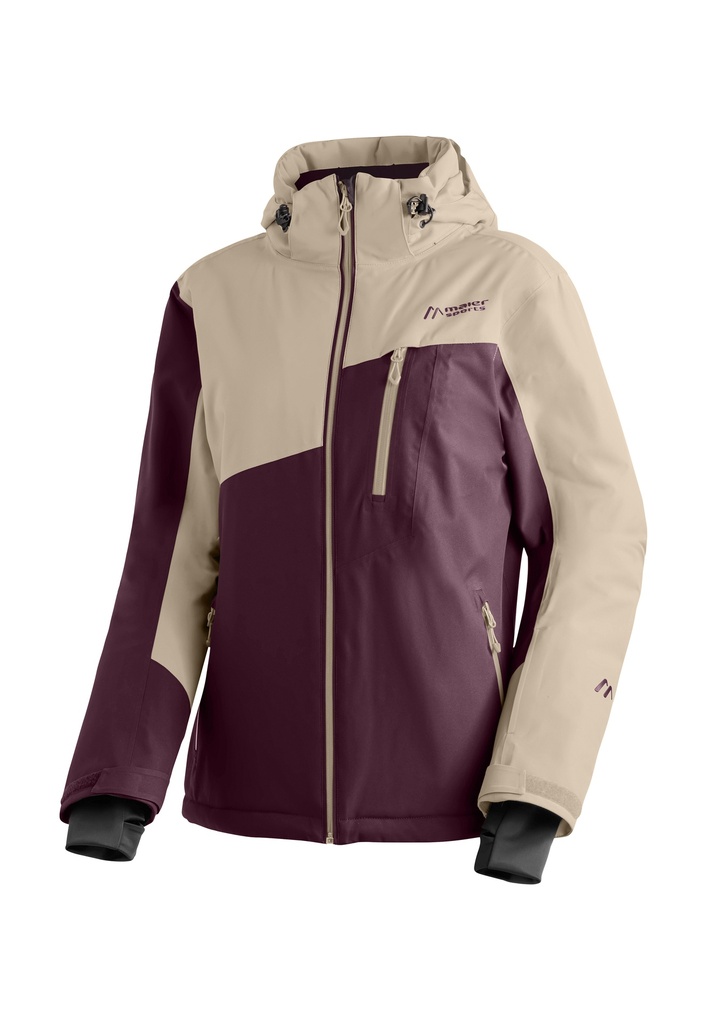 Damen-Skijacke Maier Sports GLACIERGUARD W rich soil/muslin