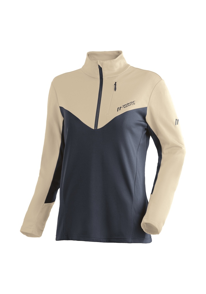 Damen-Sweatshirt Maier Sports EVII black/muslin