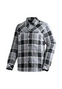 men's shirt Maier Sports CAMQUADRI M grey check