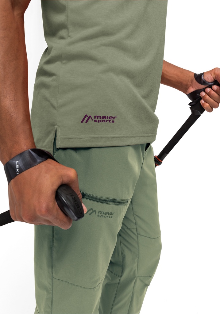 pánské tričko Maier Sports HORDA S/S M green pond