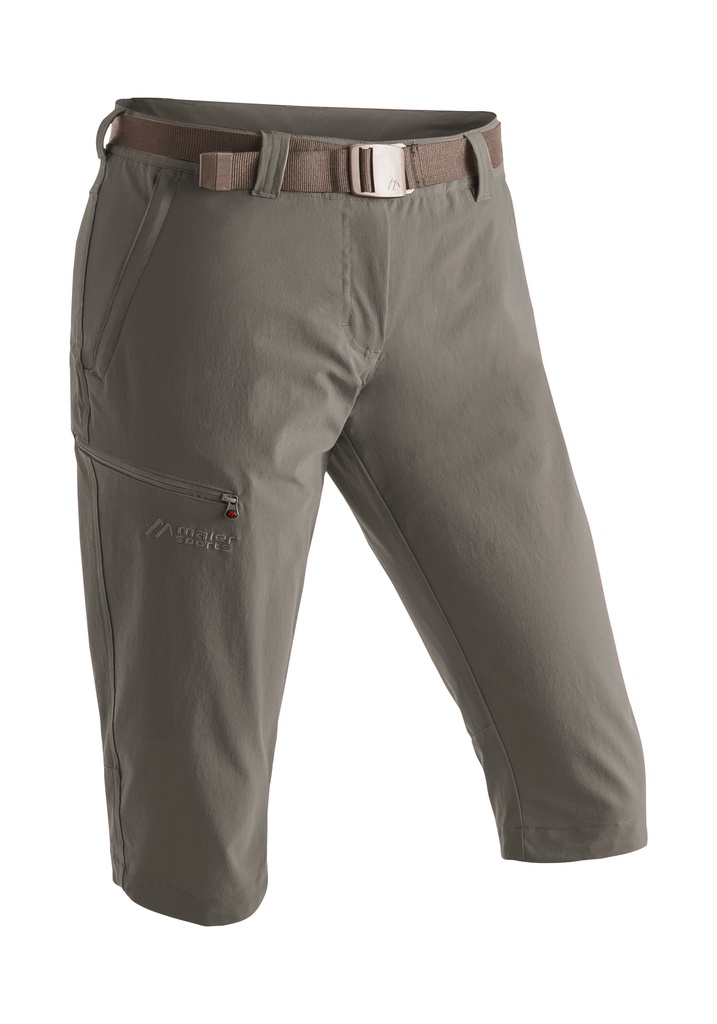 women's shorts Maier Sports Inara slim 3/4 teak