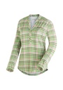 women's shirt Maier Sports ENZ L/SW green / rose check