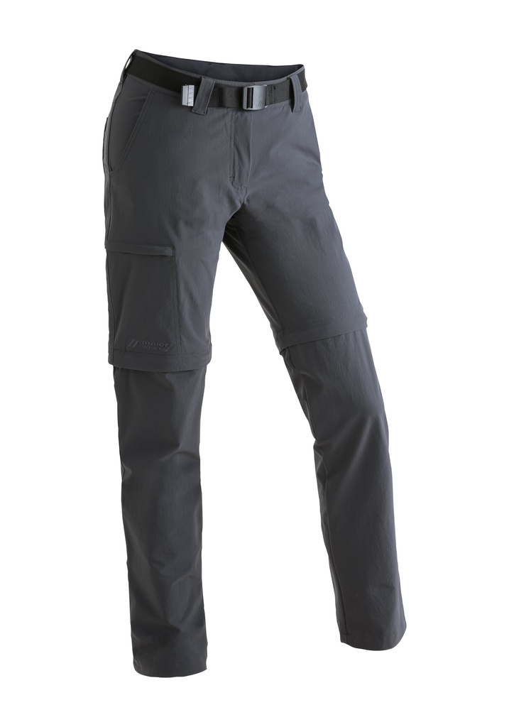 women's pants Maier Sports Inara slim zip graphite