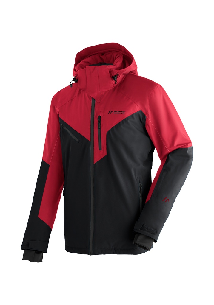 Herrenjacke Maier Sports PAJARES black/salsa