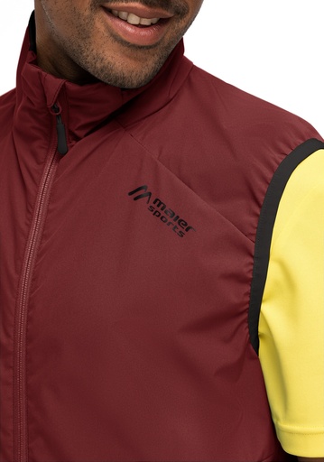 pánska bunda Maier Sports BRIMS VEST M sun dried tomato/black