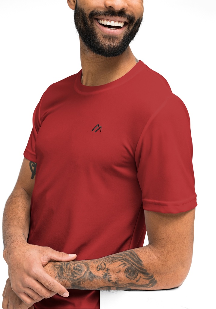 men's T-shirt Maier Sports WALTER hot chili