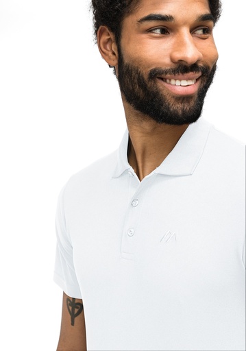 men's polo shirt Maier Sports ULRICH white